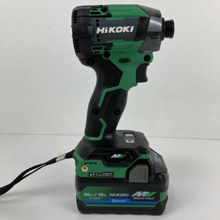 ЗЗ HiKOKI ハイコーキ 36v インパクトドライバ バッテリーx2 充電器 ケース付 WH36DD グリーン