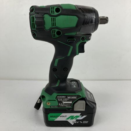 ЗЗ HiKOKI ハイコーキ 36v 12.7mm インパクトレンチ バッテリーx2 充電器 ケース付 WR36DC グリーン