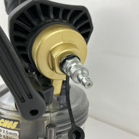 ЗЗ HITACHI 日立 65mm 高圧 エア釘打ち機 ケース付 NV65HMC ゴールド×ブラック