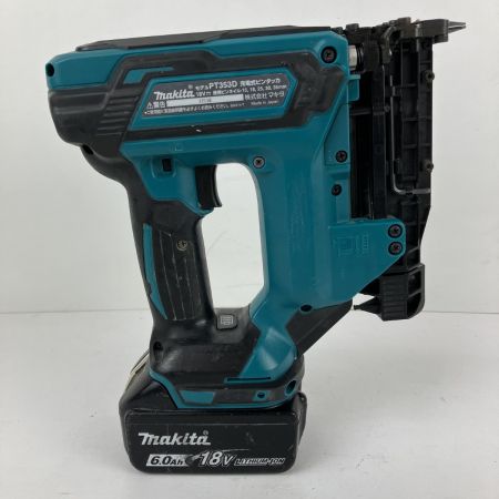 ЗЗ MAKITA マキタ 18v 35mm 充電式ピンタッカ バッテリーx1 ケース付 PT353D ブルー