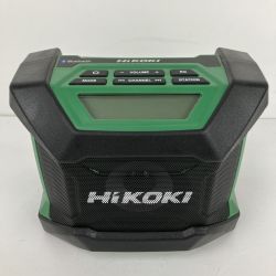 ЗЗ HiKOKI ハイコーキ 14.4v/18v コードレスラジオ ACアダプター付 UR18DA グリーン Bランク