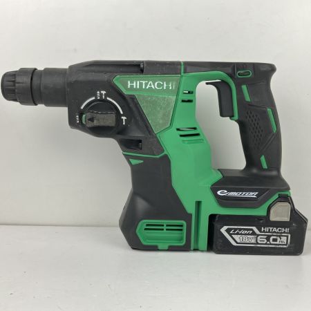 ЗЗ HITACHI 日立 26mm 充電式ロータリハンマドリル 充電器 バッテリー×2 ケース付 DH18DBL グリーン