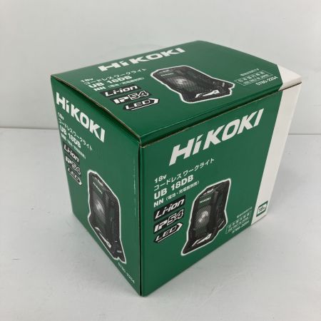 ЗЗ HiKOKI ハイコーキ 18v コードレスワークライト 取説 外箱付 ※バッテリー、充電器無し UB18DB グリーン