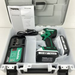 ЗЗ MAKITA マキタ 18v 充電式インパクトドライバ 充電器 バッテリー×2 ケース付 MTD002D グリーン Aランク