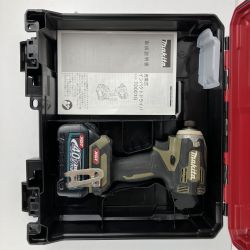 ЗЗ MAKITA マキタ 40v インパクトドライバ バッテリーx1 ケース付 TD001G オリーブ Cランク