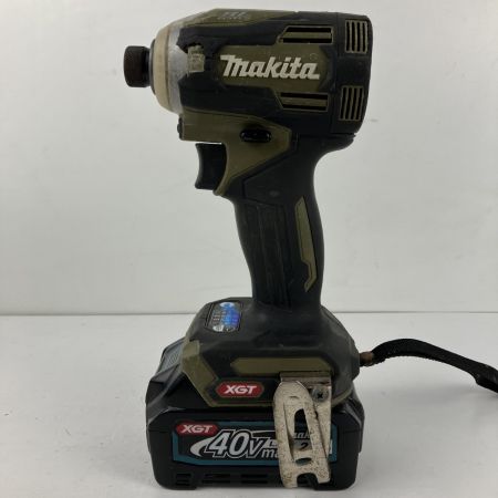 ЗЗ MAKITA マキタ 40v インパクトドライバ バッテリーx1 ケース付 TD001G オリーブ