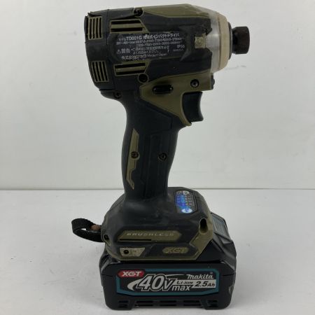 ЗЗ MAKITA マキタ 40v インパクトドライバ バッテリーx1 ケース付 TD001G オリーブ