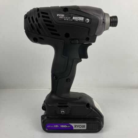 ЗЗ RYOBI リョービ 18v インパクトドライバ バッテリーx2 充電器 ケース付 BID-1805 ブラック