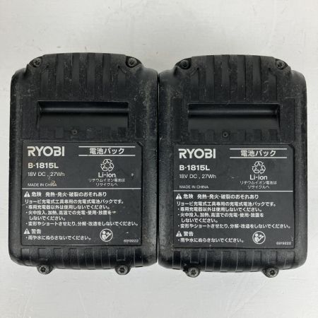 ЗЗ RYOBI リョービ 18v インパクトドライバ バッテリーx2 充電器 ケース付 BID-1805 ブラック