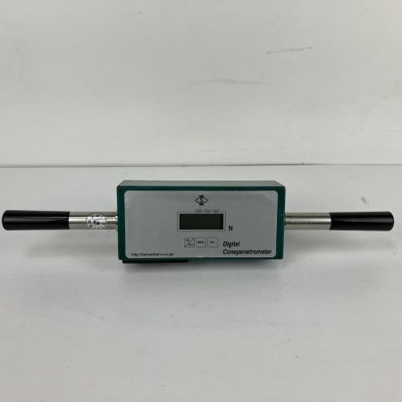 ЗЗ 関西機器製作所 コーンペネトロメーター ロッド ケース付　校正歴不明 型番記載なし グリーン