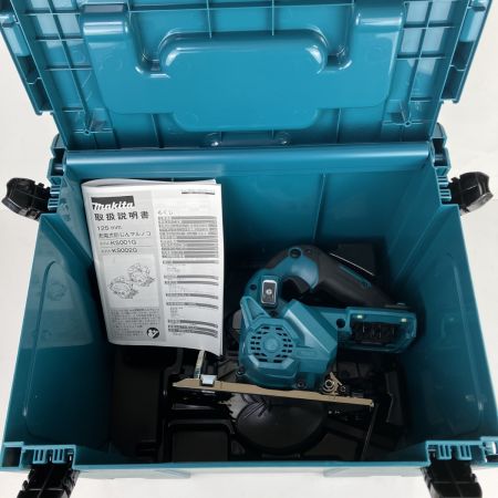 ЗЗ MAKITA マキタ 40v 125mm 防じん丸のこ ガイド 取説 ケース付 ※バッテリー、充電器無し KS002G ブルー