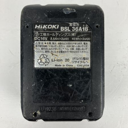 ЗЗ HiKOKI ハイコーキ 36v 12.7mm インパクトレンチ バッテリーx1付 WR18DH ブラック×グリーン
