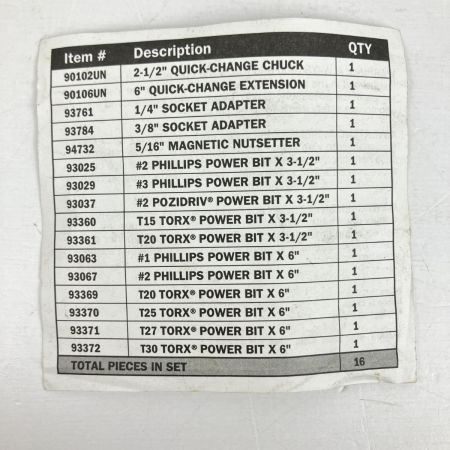 ЗЗ MAC TOOLS マック クイックチェンジセット  16Pc ケース付 QCAS16 レッド