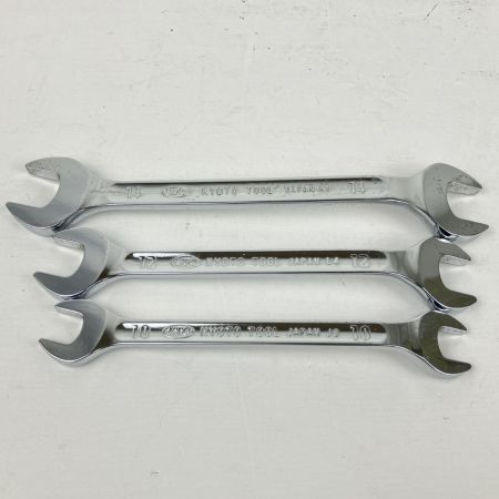 ЗЗ KTC Profit 10mm 12mm 14ｍｍ 両口スパナ 3本組  シルバー