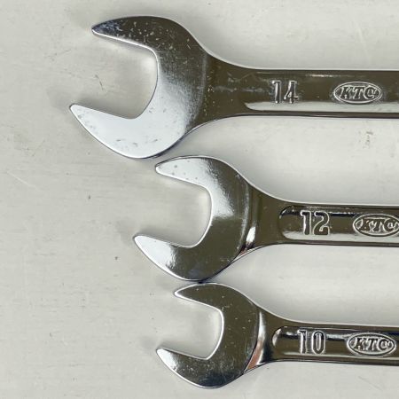 ЗЗ KTC Profit 10mm 12mm 14ｍｍ 両口スパナ 3本組  シルバー