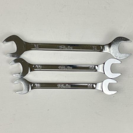 ЗЗ KTC Profit 10mm 12mm 14ｍｍ 両口スパナ 3本組  シルバー