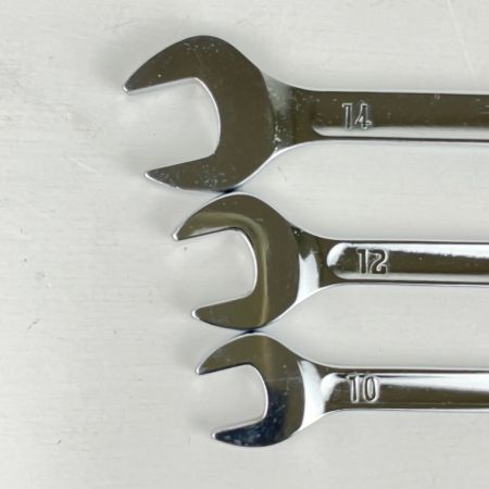 ЗЗ KTC Profit 10mm 12mm 14ｍｍ 両口スパナ 3本組  シルバー