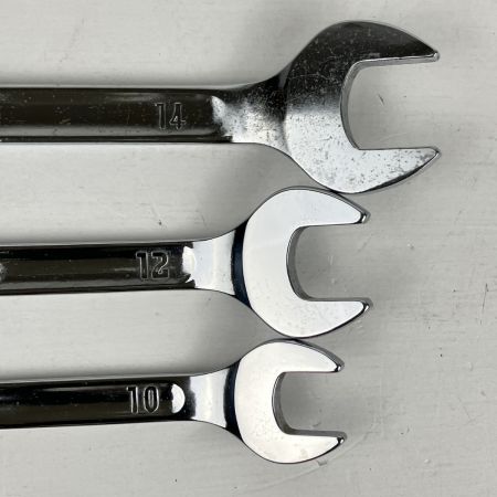 ЗЗ KTC Profit 10mm 12mm 14ｍｍ 両口スパナ 3本組  シルバー