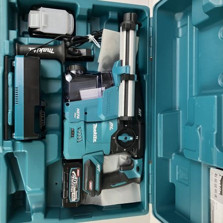 ЗЗ MAKITA マキタ 40v 30mm 充電式ハンマドリル バッテリーx2 充電器 集じんシステム ケース付 HR008G ブルー
