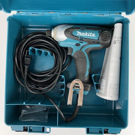 ЗЗ MAKITA マキタ 100v インパクトドライバ 取説 ケース付 6955 ブルー