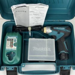 ЗЗ MAKITA マキタ 10.8v 充電式インパクトドライバ 充電器 バッテリー×1 ケース付 TD090D ブルー Cランク