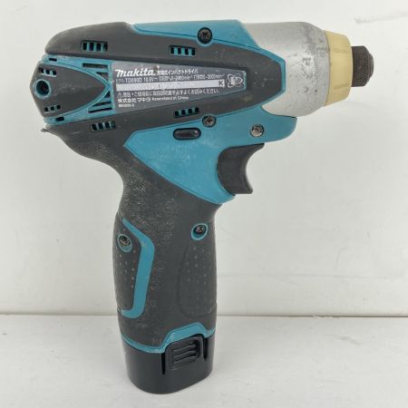 ЗЗ MAKITA マキタ 10.8v 充電式インパクトドライバ 充電器 バッテリー×1 ケース付 TD090D ブルー