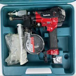 ЗЗ MAKITA マキタ 25mm 高圧 エア釘打ち機 取説 ケース付 AN250HC レッド Cランク