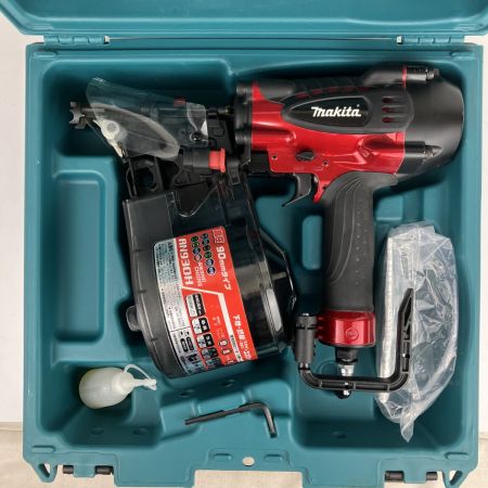 ЗЗ MAKITA マキタ 90mm 高圧 エア釘打ち機 取説 ケース付 AN930H レッド