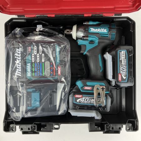 ЗЗ MAKITA マキタ 40v 12.7mm インパクトレンチ バッテリーx2 充電器 ケース付 TW004G ブルー