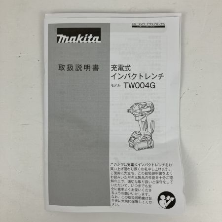 ЗЗ MAKITA マキタ 40v 12.7mm インパクトレンチ バッテリーx2 充電器 ケース付 TW004G ブルー