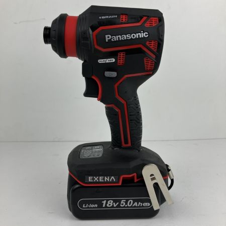 ЗЗ Panasonic パナソニック 18v インパクトドライバ バッテリーx2 充電器 ケース付 EZ1DD2 ブラック×レッド