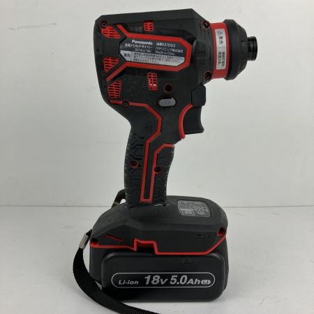 ЗЗ Panasonic パナソニック 18v インパクトドライバ バッテリーx2 充電器 ケース付 EZ1DD2 ブラック×レッド