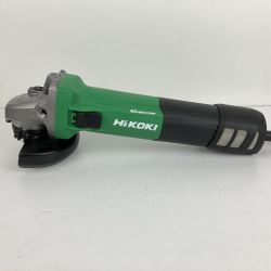 ЗЗ HiKOKI ハイコーキ 100v 100mm ディスクグラインダー ハンドル・取説・外箱付 G10VE2 グリーン×ブラック Sランク