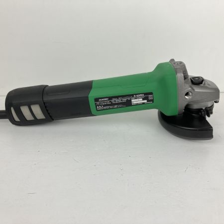 ЗЗ HiKOKI ハイコーキ 100v 100mm ディスクグラインダー ハンドル・取説・外箱付 G10VE2 グリーン×ブラック