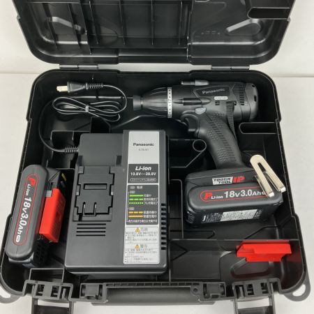 ЗЗ Panasonic パナソニック 14.4v/18v 充電式インパクトドライバ 充電器 バッテリー ケース付 EZ75A9PN2G-B ブラック