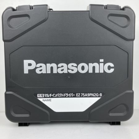 ЗЗ Panasonic パナソニック 14.4v/18v 充電式インパクトドライバ 充電器 バッテリー ケース付 EZ75A9PN2G-B ブラック