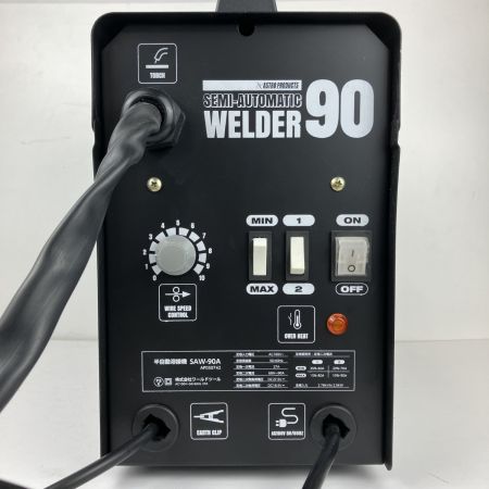 ЗЗ ASTRO PRODUCTS アストロプロダクツ 100v 2.78kVA 半自動溶接機 面付 SAW-90A ブラック