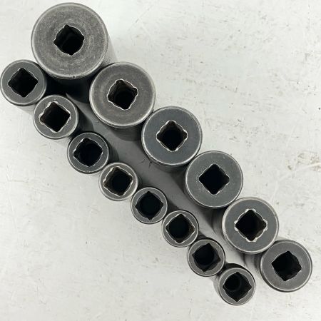 ЗЗ Snap-on スナップオン 差込角3/8 ディープソケットセット 14個 トレー付 PAKTY227 ブラック
