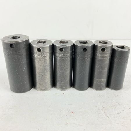 ЗЗ Snap-on スナップオン 差込角3/8 ディープソケットセット 14個 トレー付 PAKTY227 ブラック