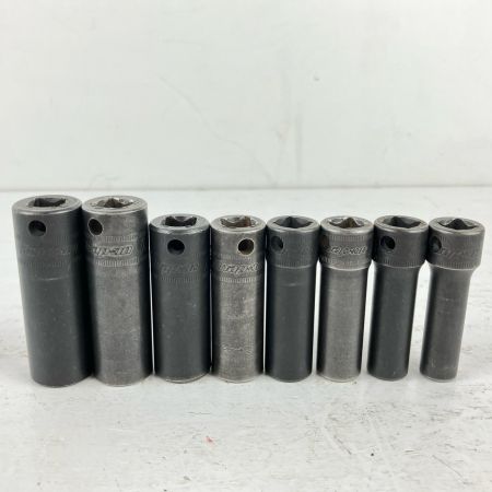 ЗЗ Snap-on スナップオン 差込角3/8 ディープソケットセット 14個 トレー付 PAKTY227 ブラック