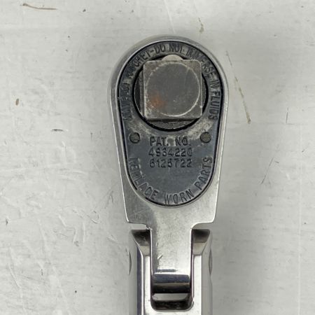 ЗЗ Snap-on スナップオン 9.5mm ショートフレックスラチェット 本体のみ FCF936 シルバー