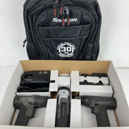 ЗЗ Snap-on スナップオン 14.4v 電動工具セット 30周年記念限定パッケージ 充電器 バッテリー×2 外箱付 CKJ861SOJ30 ブラック