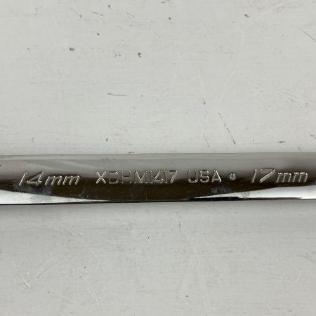 ЗЗ Snap-on スナップオン 14/17mm メガネレンチ15°オフセット 本体のみ XDHM1417 シルバー