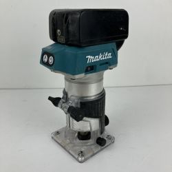 ЗЗ MAKITA マキタ 18v 充電式トリマー バッテリーx1 ガイド付 RT50D ブルー Cランク