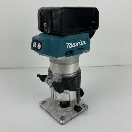ЗЗ MAKITA マキタ 18v 充電式トリマー バッテリーx1 ガイド付 RT50D ブルー
