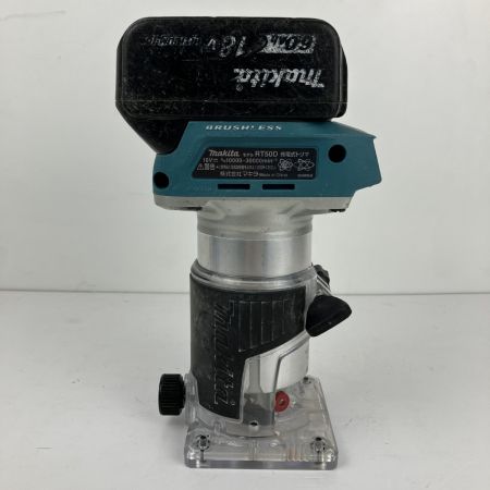 ЗЗ MAKITA マキタ 18v 充電式トリマー バッテリーx1 ガイド付 RT50D ブルー