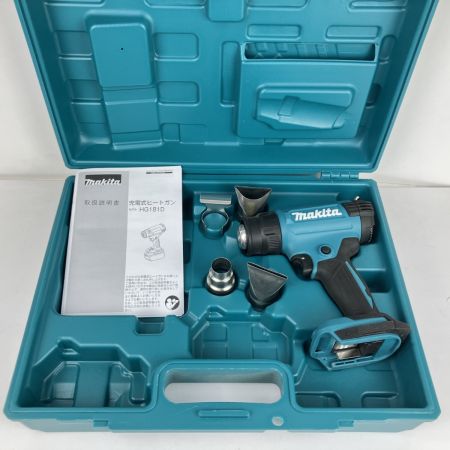 ЗЗ MAKITA マキタ 18v 充電式ヒートガン アタッチメント 取説 ケース付 ※充電器・バッテリーなし HG181D ブルー