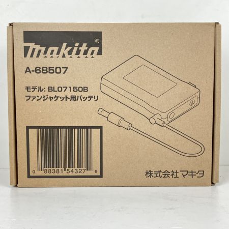 ЗЗ MAKITA マキタ 100v ファンジャケット用バッテリー ACアダプタ 外箱付 BL07150B ブラック
