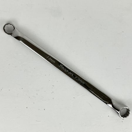 ЗЗ Snap-on スナップオン 11mm/13mm 10度オフセットメガネレンチ 本体のみ XBM1113A シルバー