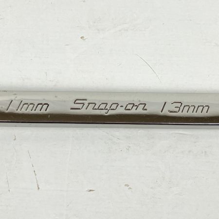 ЗЗ Snap-on スナップオン 11mm/13mm 10度オフセットメガネレンチ 本体のみ XBM1113A シルバー